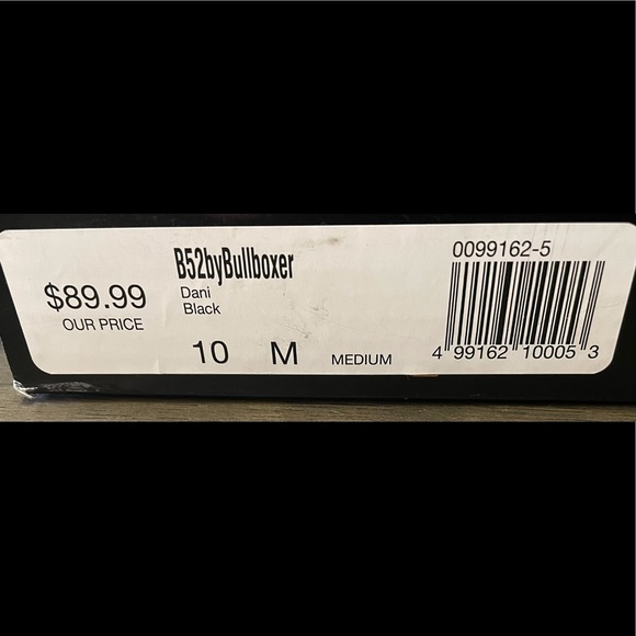 B52 by Bullboxer black faux suede ankle boots w fur 10 - Picture 7 of 7